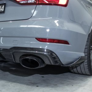 Audi RS3 8V Sedan / Limousine Facelift Carbon Side Splitters